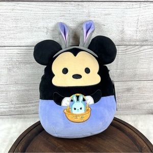 Disney Mickey Mouse Squishmallows Easter Bunny Plush 8” NWT